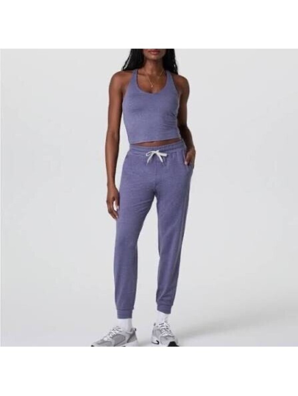Vuori Performance Jogger Pants Cosmic Purple Blue Drawstring Size Small